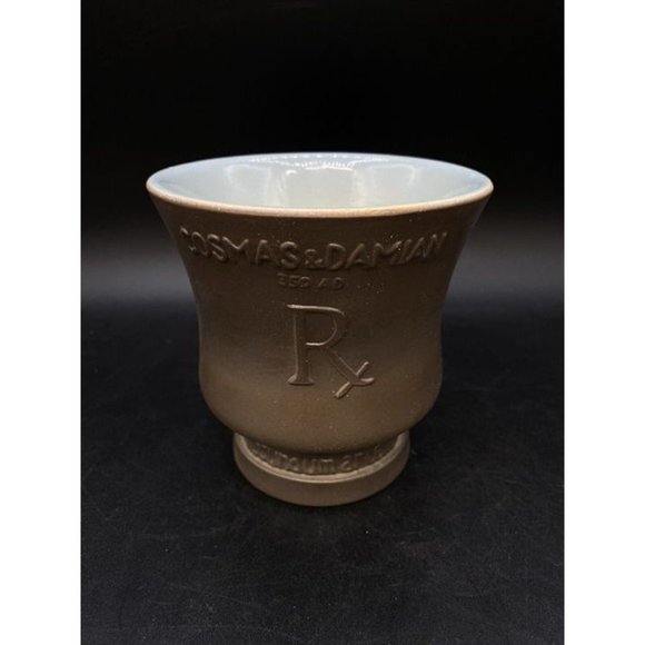Schering Cosmas & Damian Coricidin Mortar & Pestle Apothecary Pharmaceutical A - Picture 5 of 12